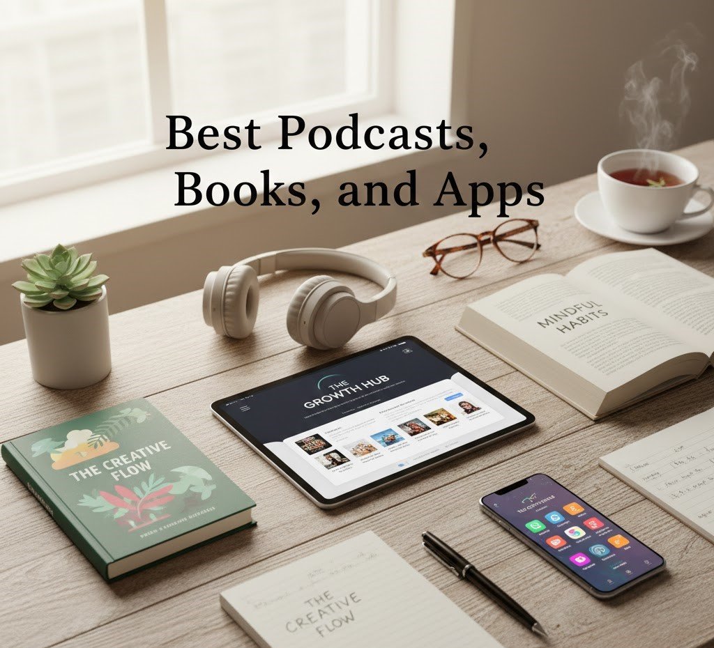 Best Podcasts Books and Apps